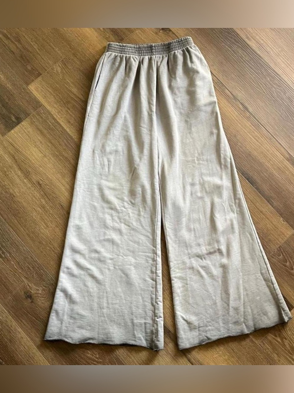 Zara Dark Grey Plush Faded Effect Ombre Sweatpants
